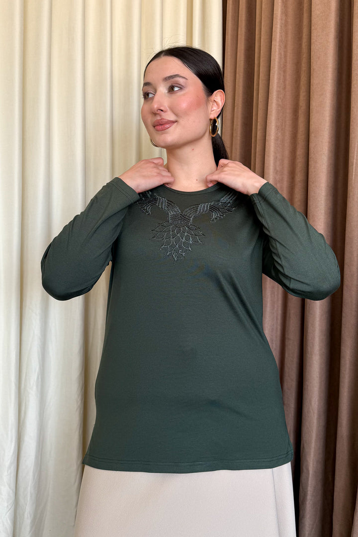 MPL Woman's Blouse with Stone Embroidery 10 - Legnano