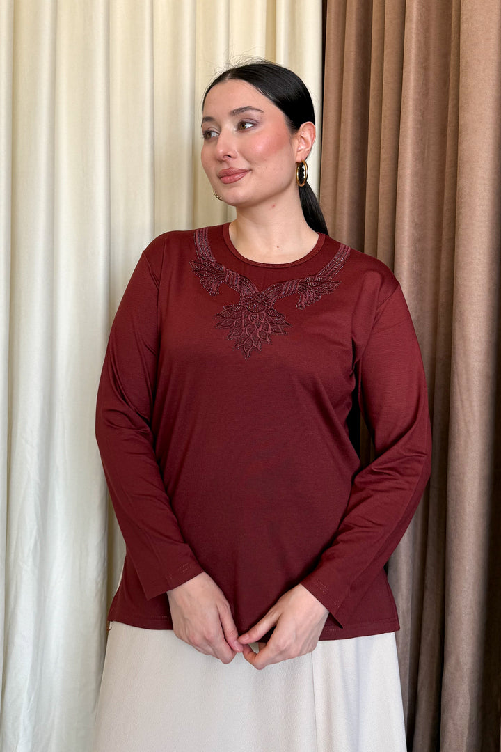 MPL Woman's Blouse with Stone Embroidery 10 - Néa Smýrni