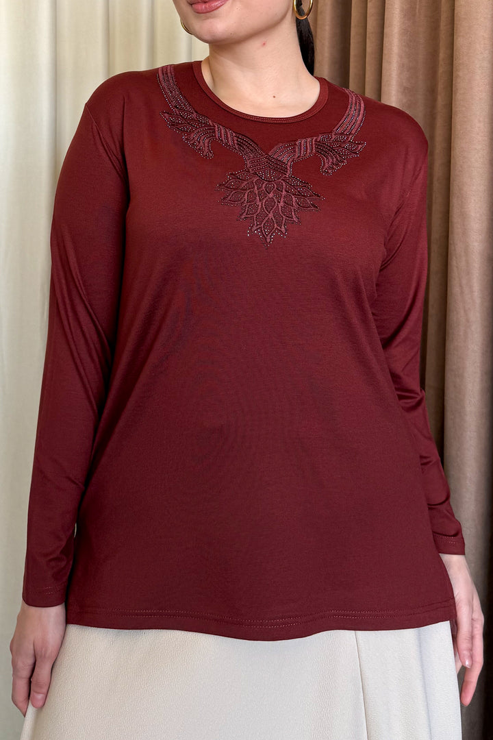 MPL Woman's Blouse with Stone Embroidery 10 - Néa Smýrni