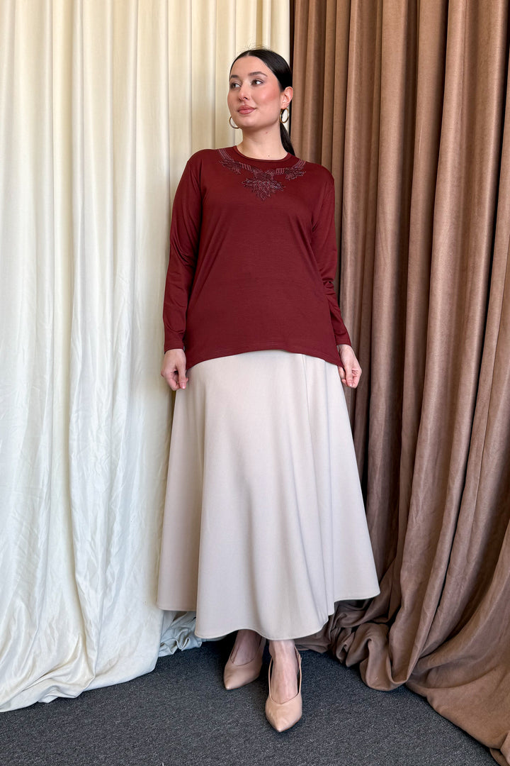 MPL Woman's Blouse with Stone Embroidery 10 - Néa Smýrni