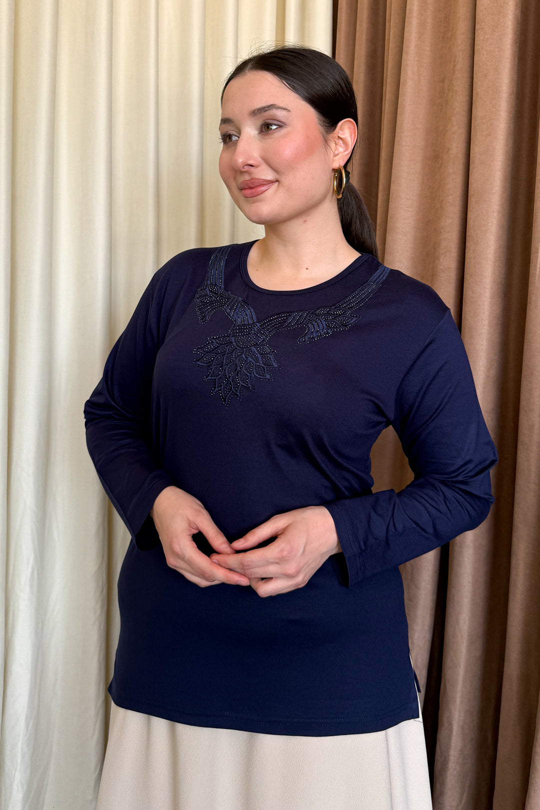 MPL Woman's Blouse with Stone Embroidery 10 - Mansfield
