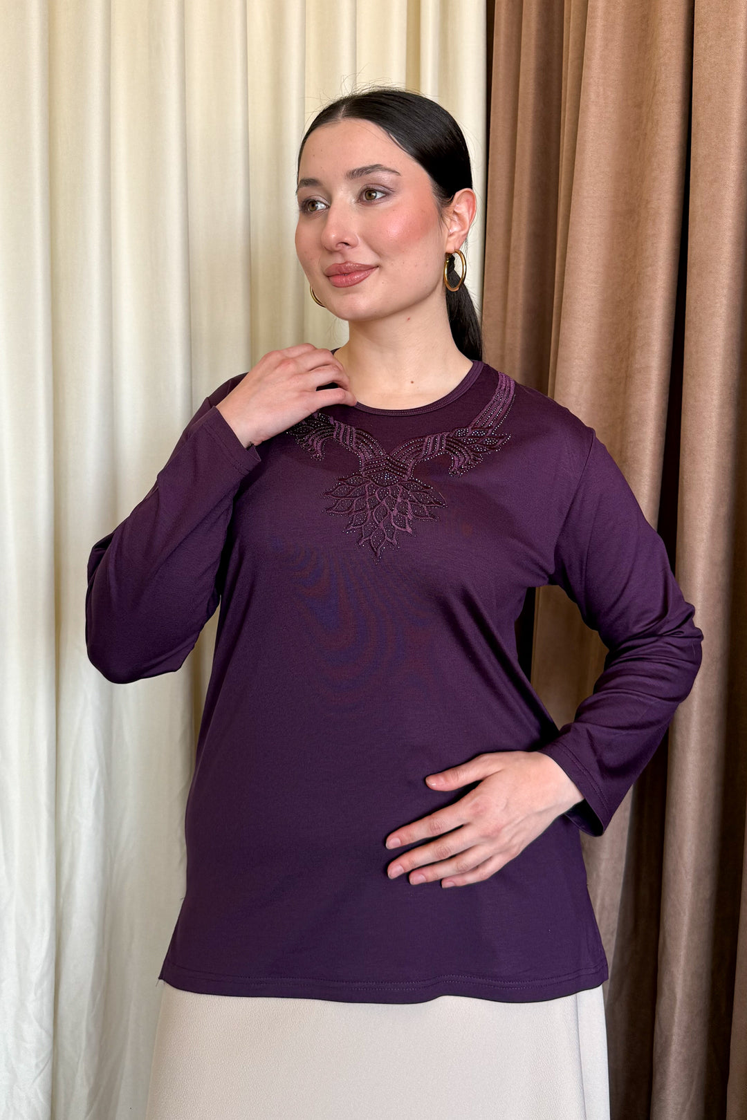 MPL Woman's Blouse with Stone Embroidery 10 - Leeds