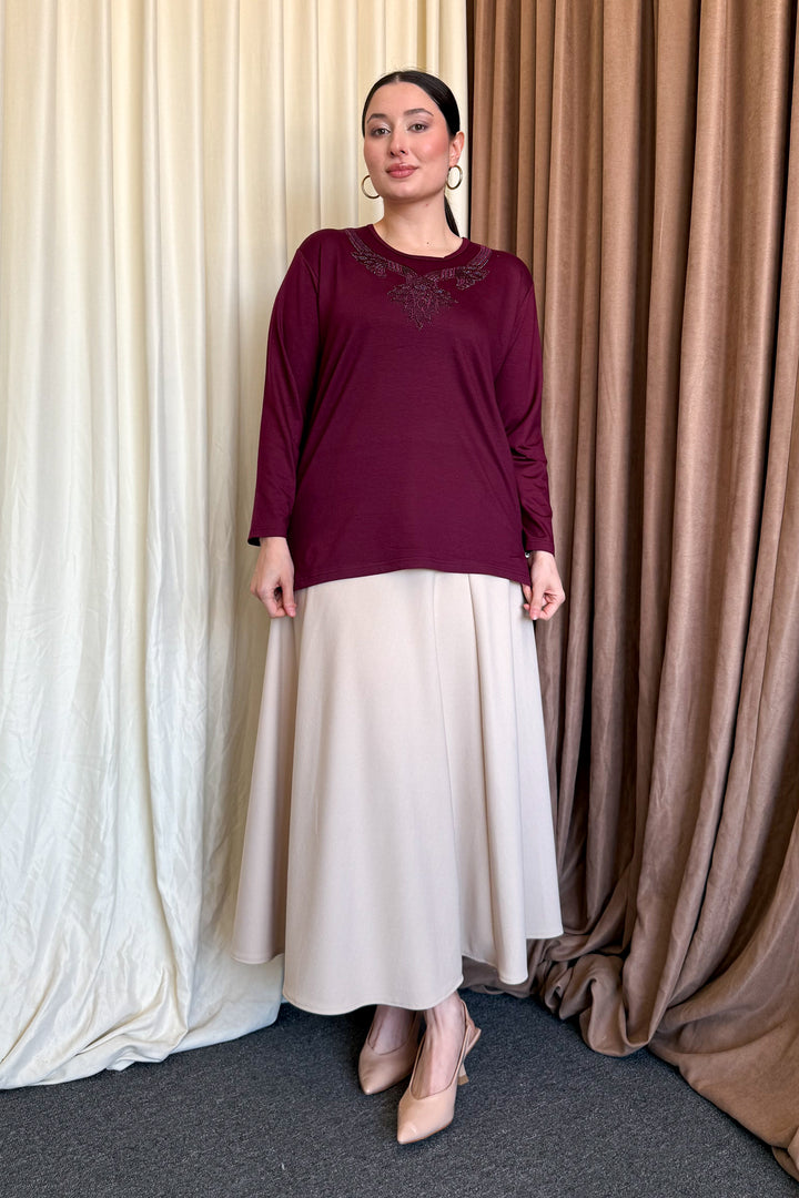 MPL Woman's Blouse with Stone Embroidery 10 - Burke