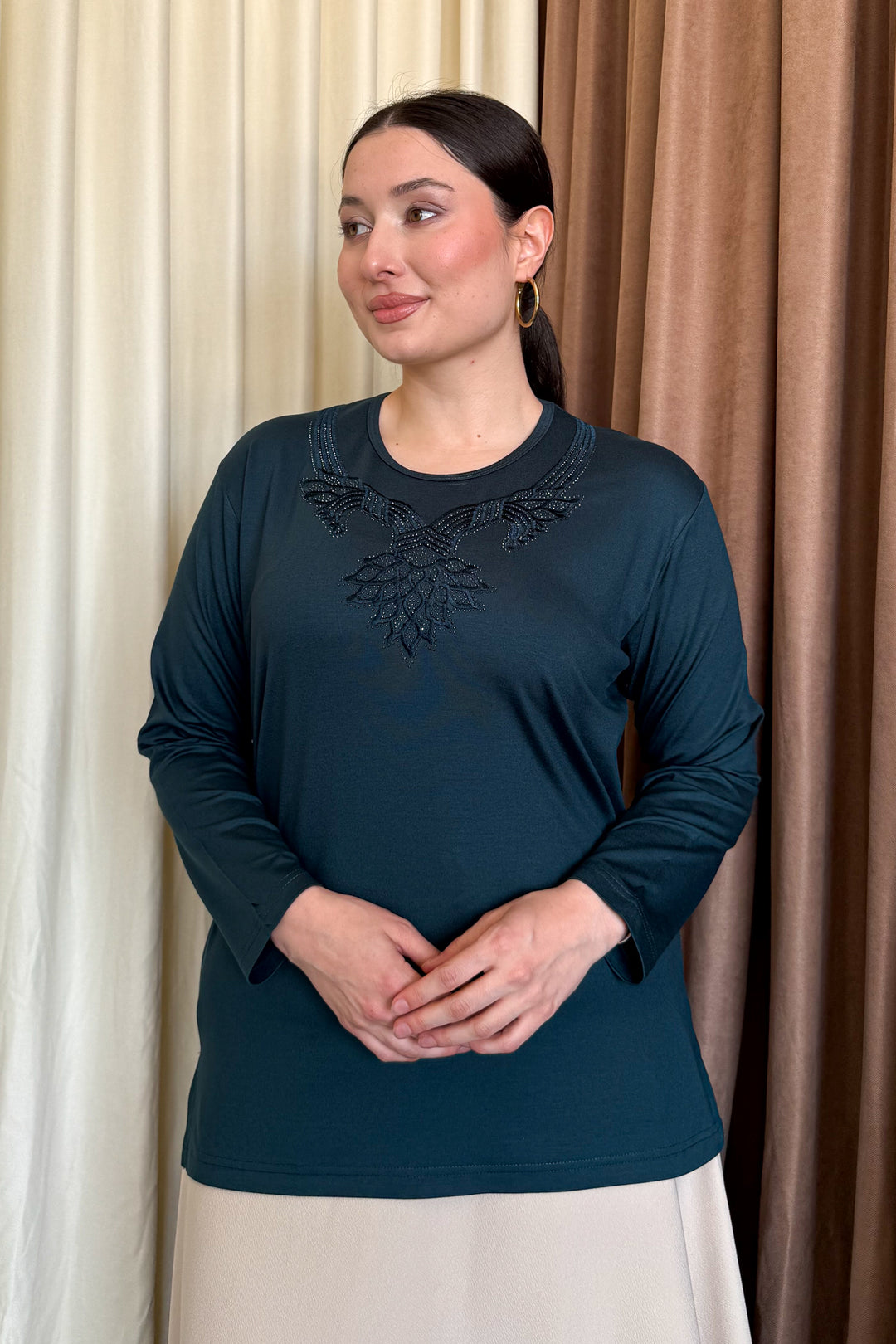 MPL Woman's Blouse with Stone Embroidery 10 - Sanlúcar de Barrameda
