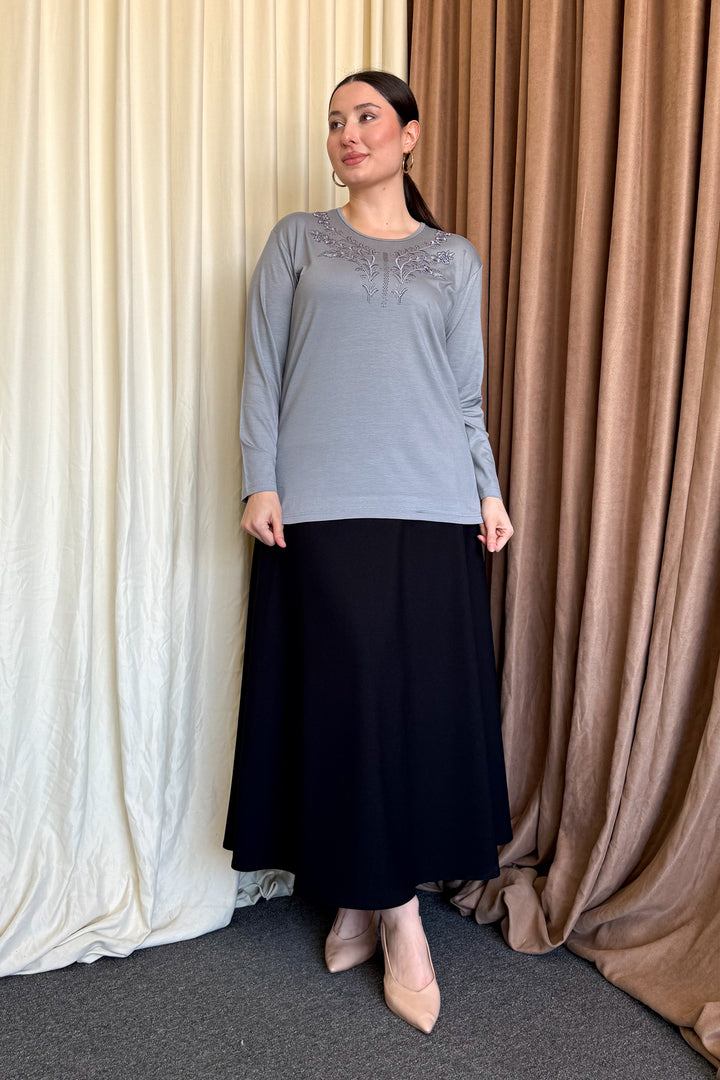 MPL Woman's Blouse with Stone Embroidery 11 - Apple Valley