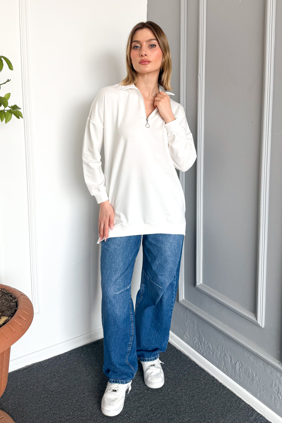 MPL Women's Polo Neck Zippered Tunic 6059 - Somerville