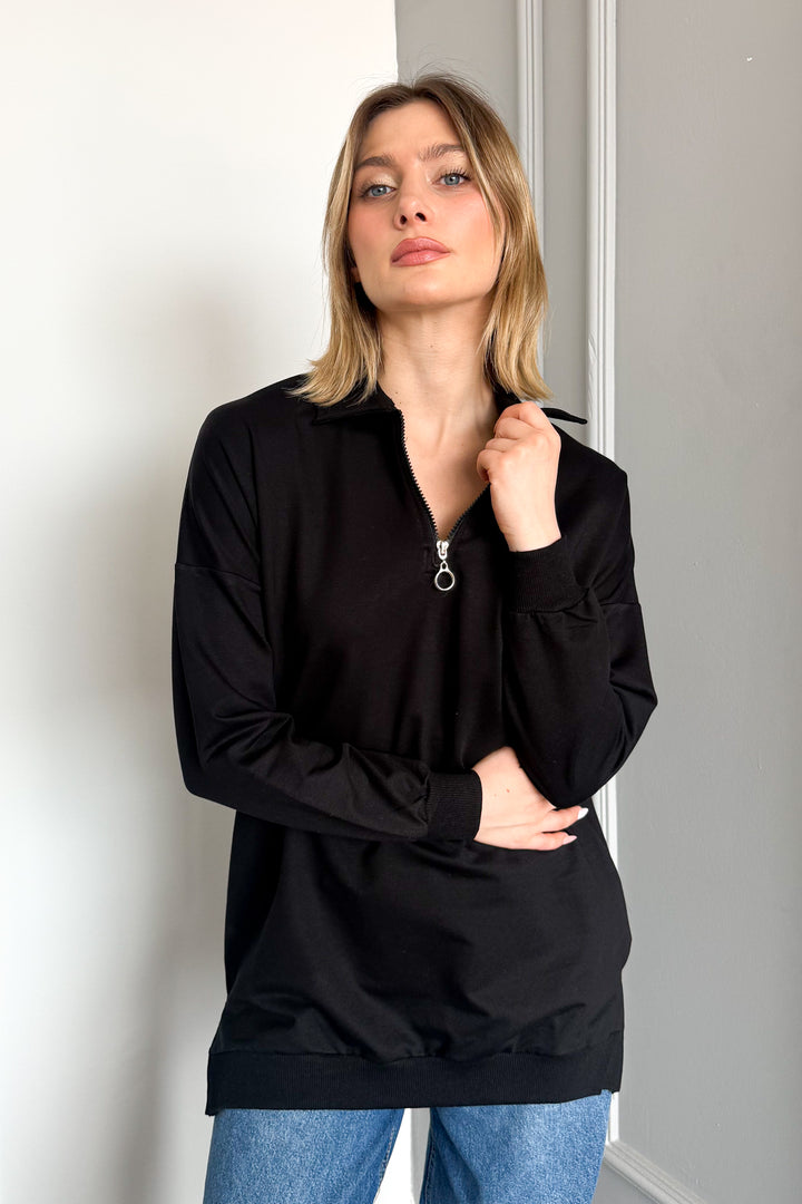 MPL Women's Polo Neck Zippered Tunic 6059 - Alexandroúpoli