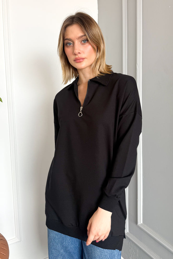 MPL Women's Polo Neck Zippered Tunic 6059 - Alexandroúpoli