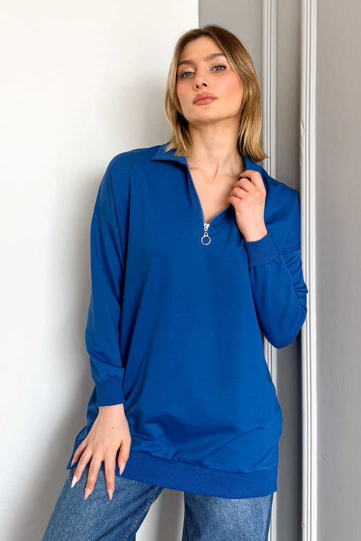 MPL Women's Polo Neck Zippered Tunic 6059 - Glyfáda