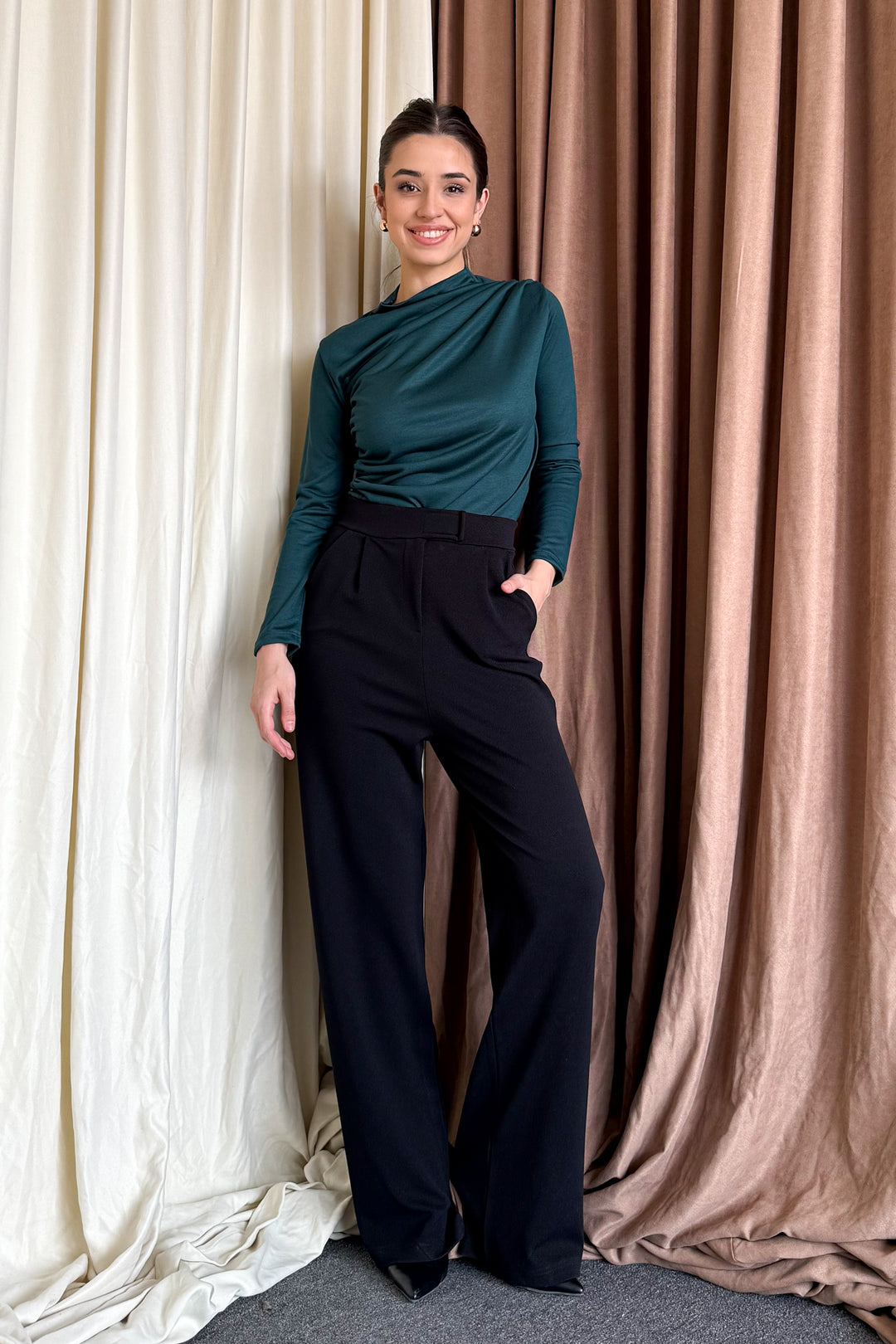 MPL Women's Draped Long Sleeve Blouse 6227 - Northampton