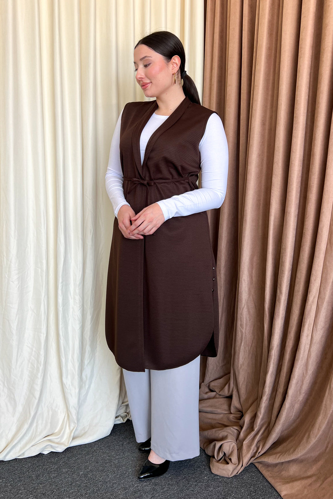 MPL Women's Buttoned B.B Ottoman Vest 7523 - Richmond