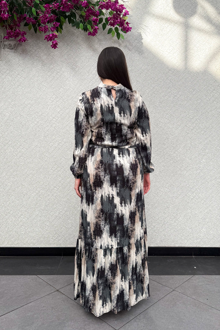 MPL Women's Plus Size Patterned Viscose Long Dress 7510 - Houghton le Spring