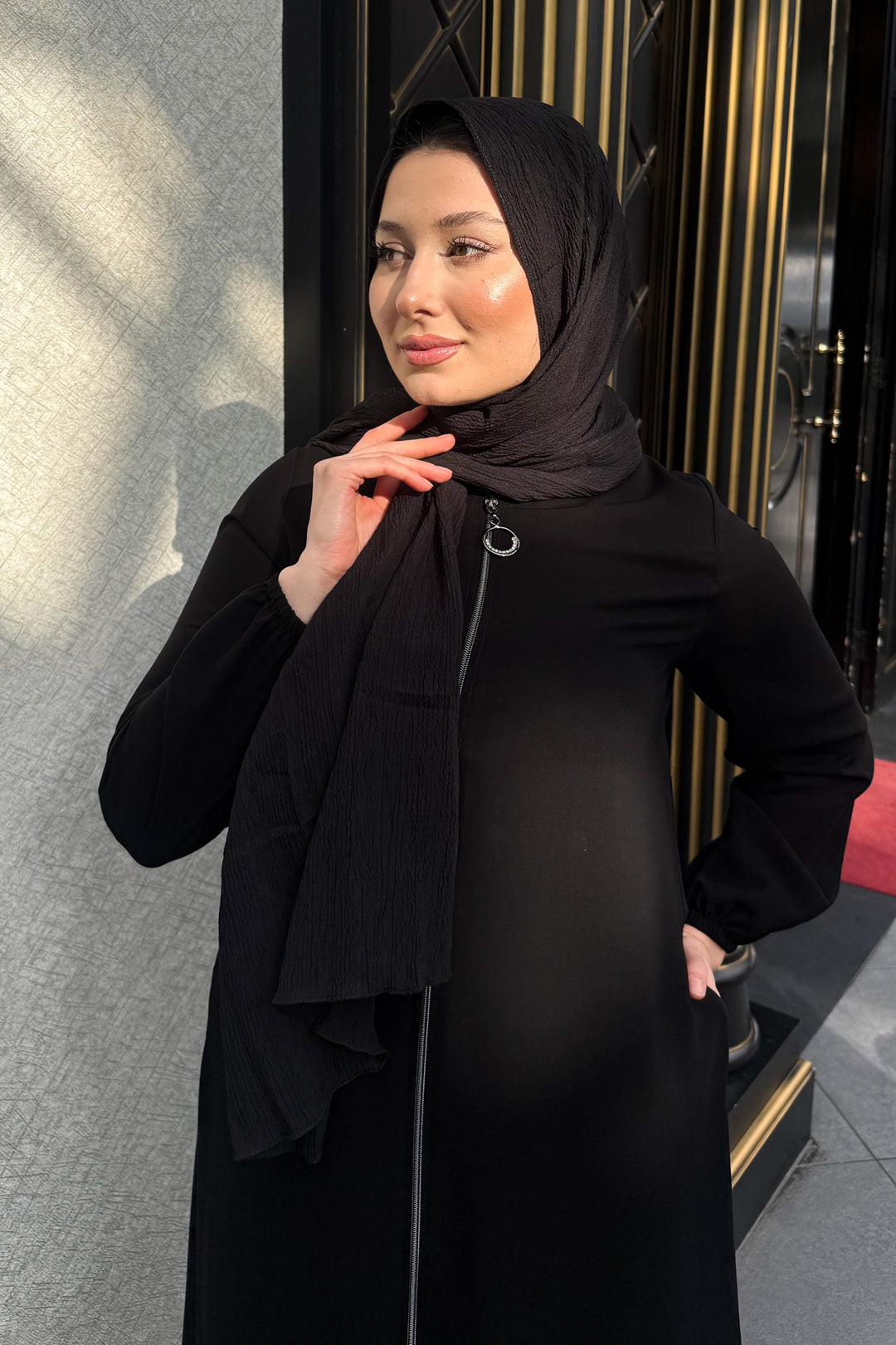 MPL Women's Plus Size Zippered Abaya 7529 - Sault Ste. Marie