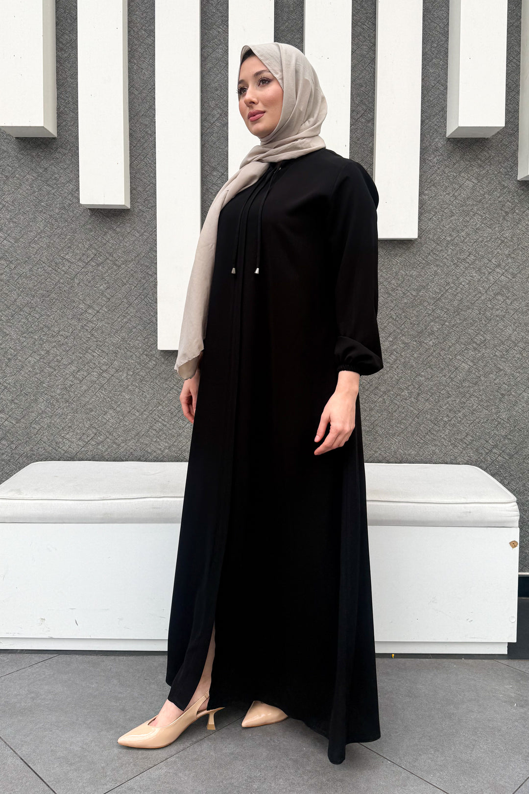 MPL Women's Plus Size Zippered Abaya 7536 - Columbia