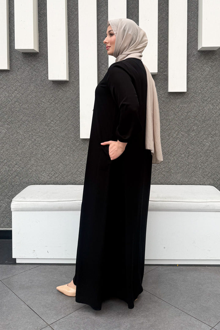 MPL Women's Plus Size Zippered Abaya 7536 - Columbia