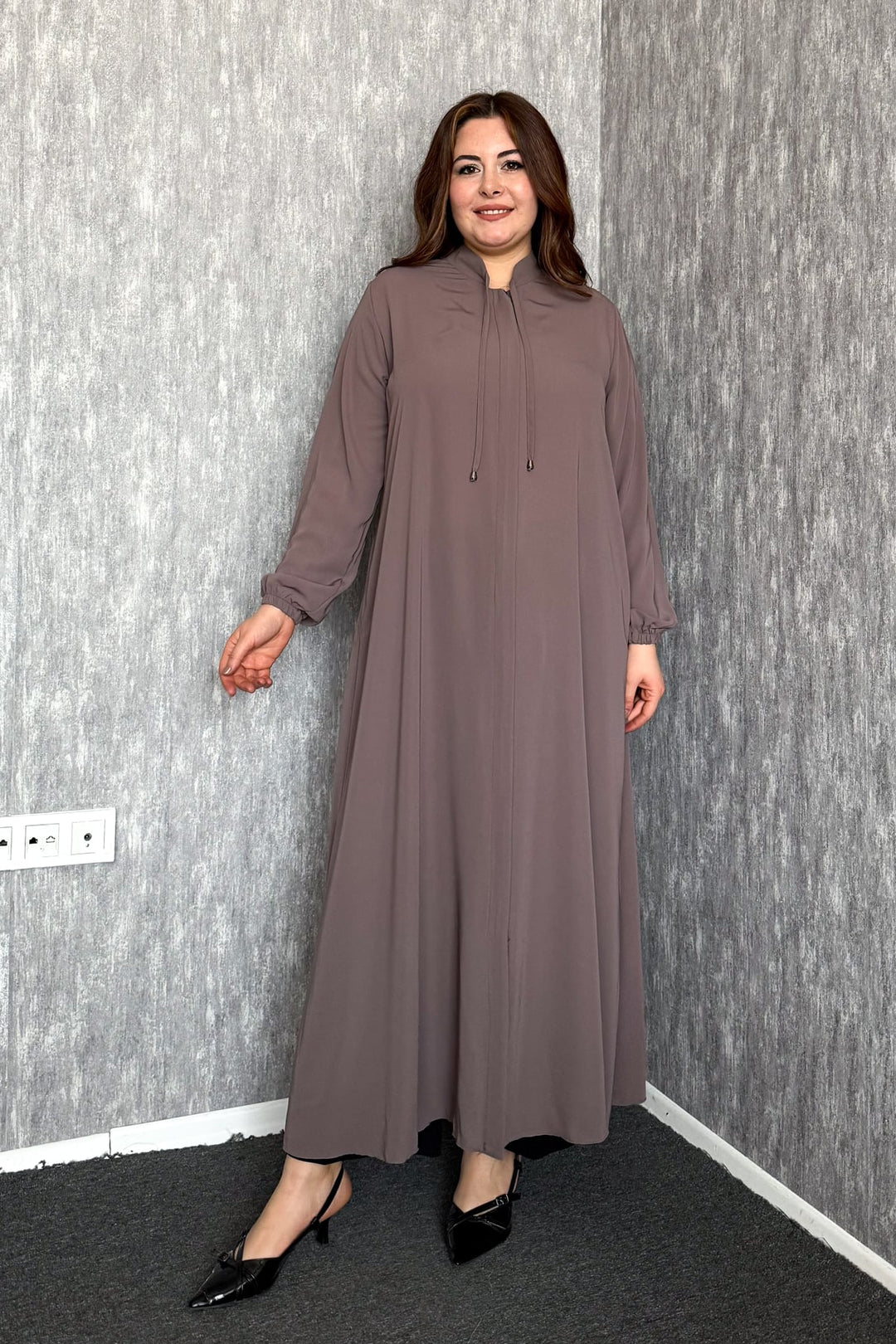 MPL Women's Plus Size Zippered Abaya 7536 - Helmond