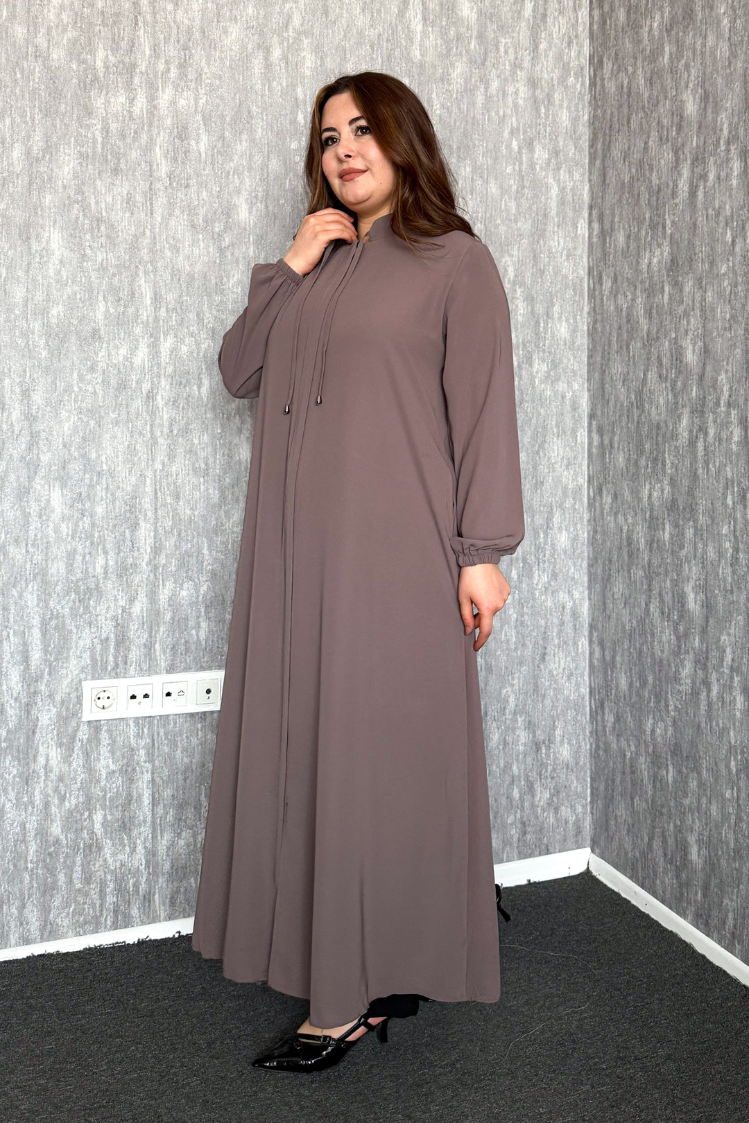 MPL Women's Plus Size Zippered Abaya 7536 - Helmond