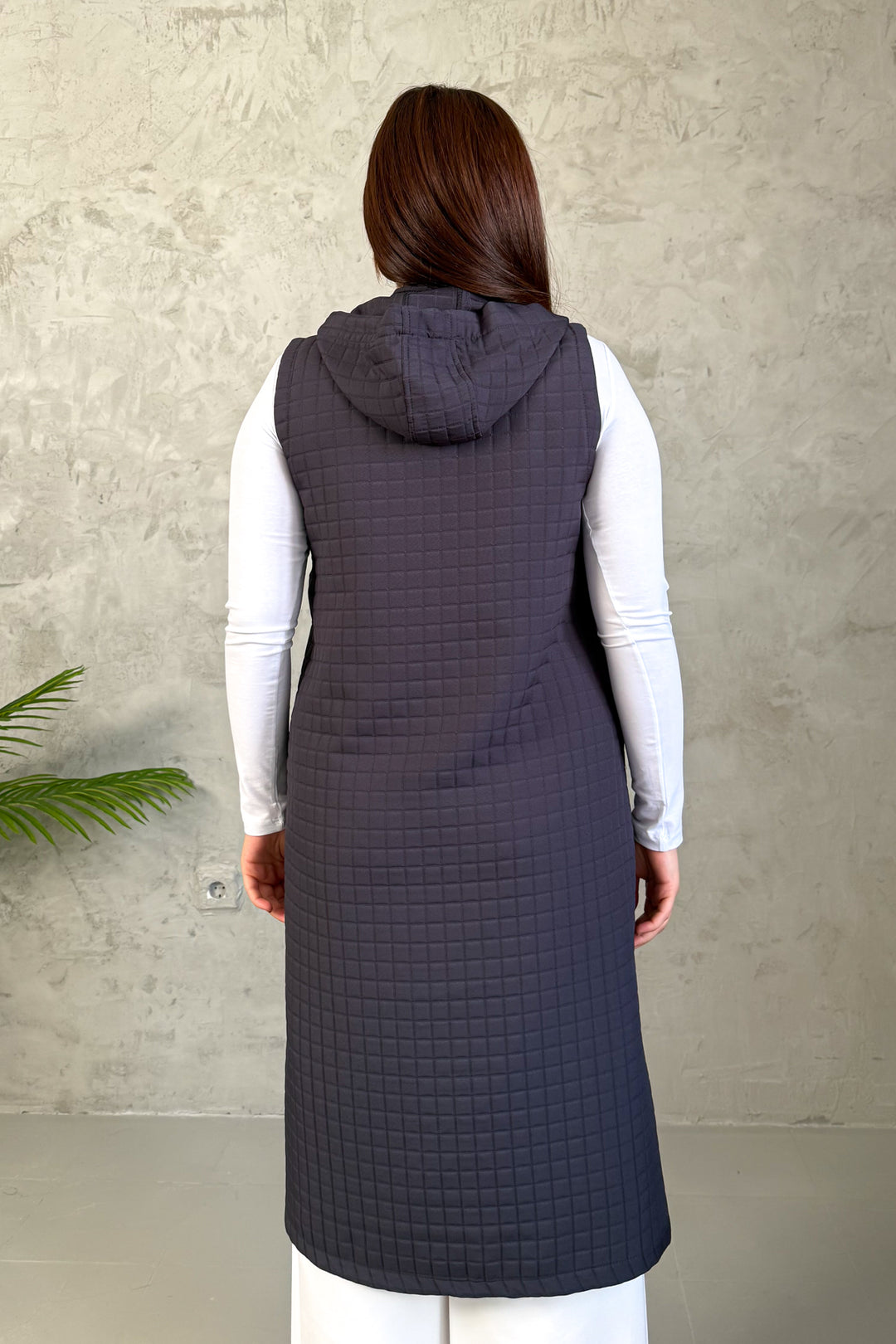 MPL Woman Quilted Zippered Long Vest 7545 - Igualada