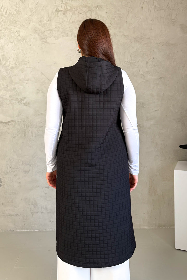 MPL Woman Quilted Zippered Long Vest 7545 - Lauderdale Lakes