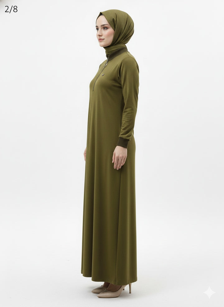 MPL Women's Collar Zippered Modal Long Tunic 7561 - Dorsten