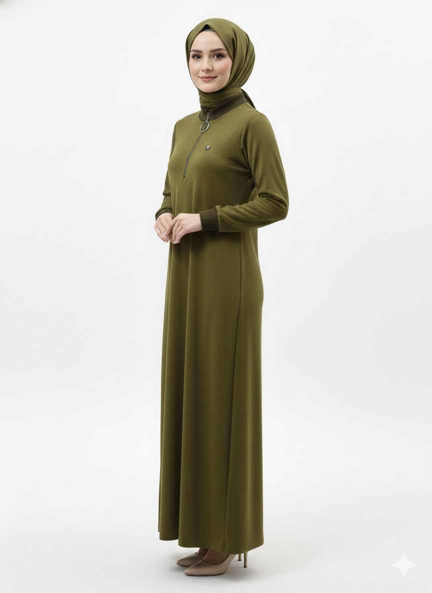 MPL Women's Collar Zippered Modal Long Tunic 7561 - Dorsten