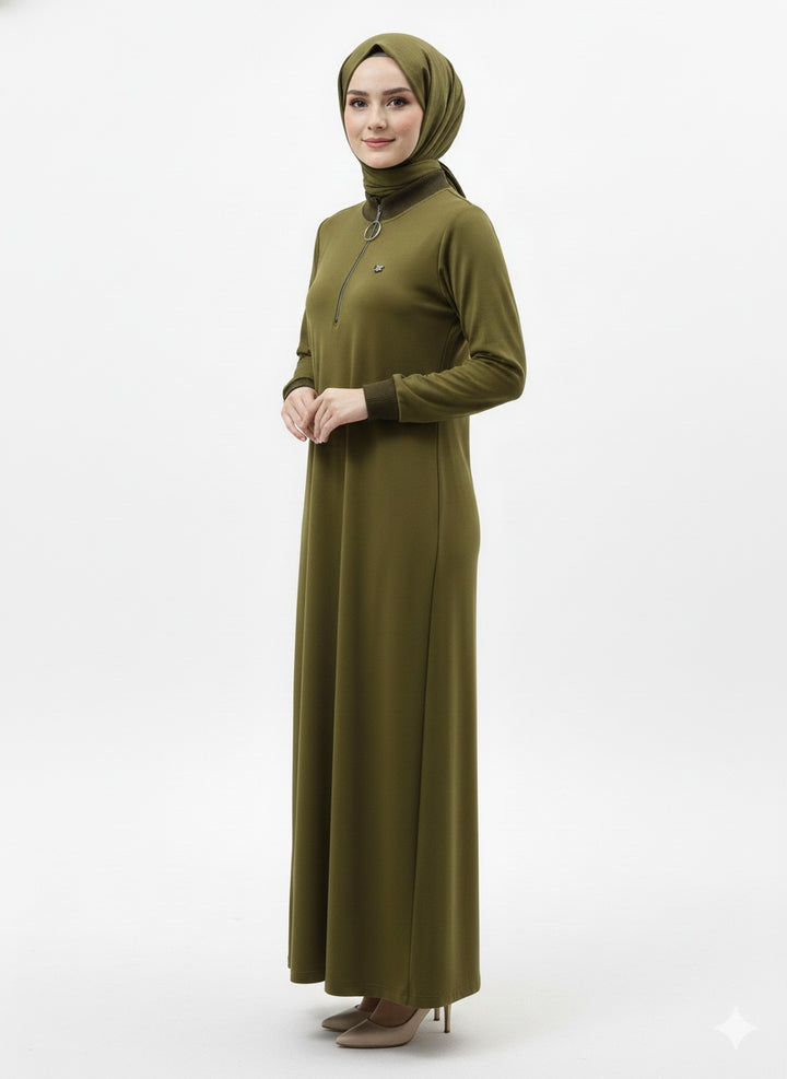 MPL Women's Collar Zippered Modal Long Tunic 7561 - Dorsten
