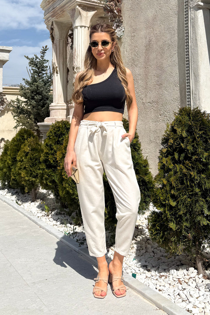 MPL Women's High-Waisted Elasticated Wide Leg Trousers 5048 - Walthamstow