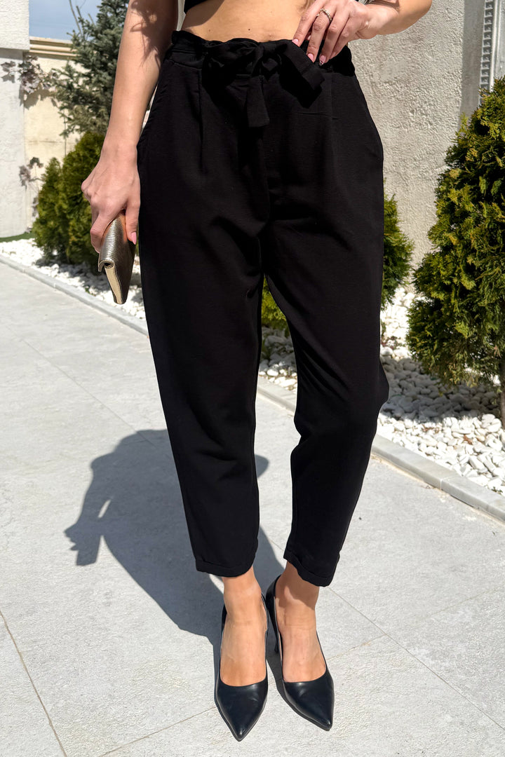 MPL Women's High-Waisted Elasticated Flared Pants 5048 - Netishyn