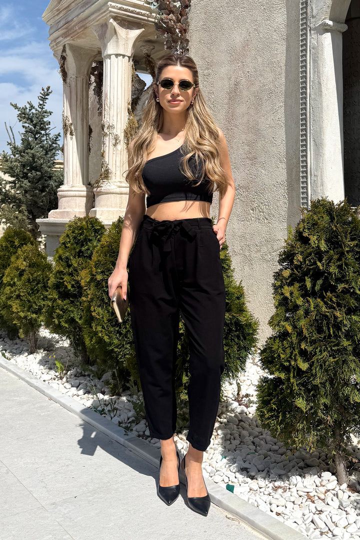 MPL Women's High-Waisted Elasticated Flared Pants 5048 - Netishyn