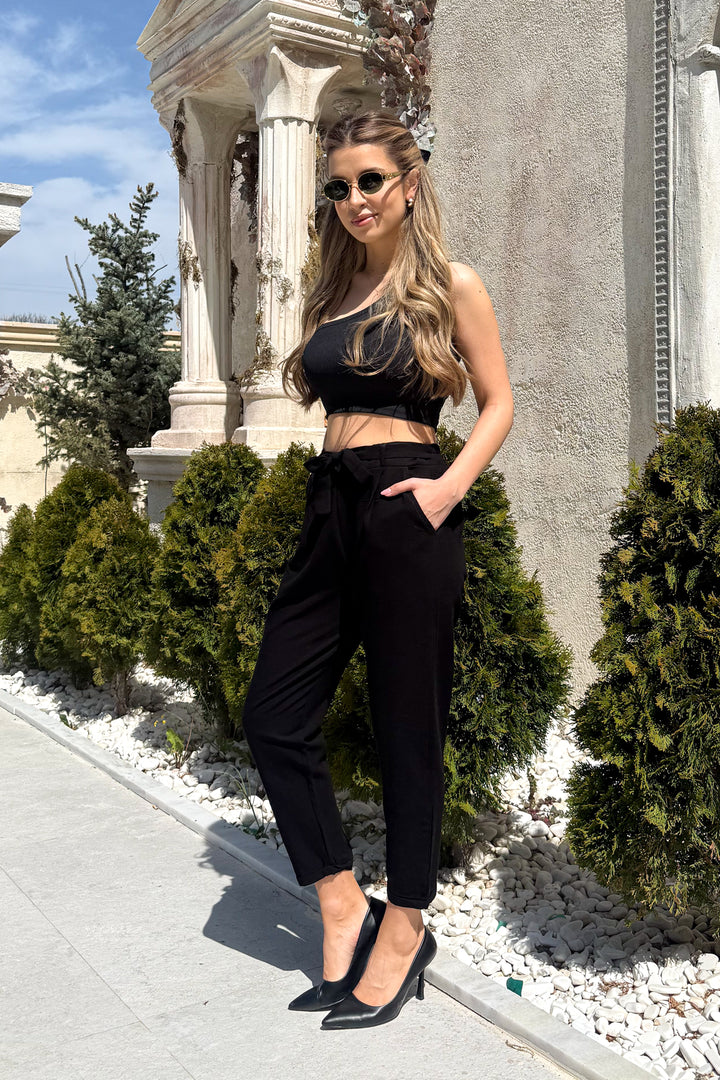 MPL Women's High-Waisted Elasticated Flared Pants 5048 - Netishyn