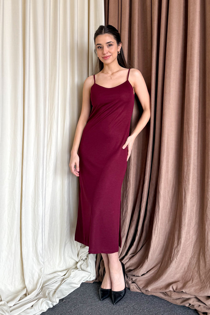 MPL Woman's Dress with String Straps and Slit 6128 - Amherst