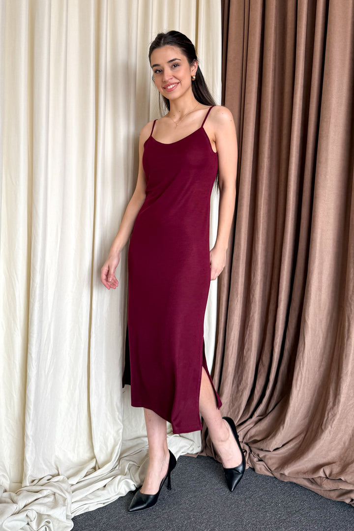 MPL Woman's Dress with String Straps and Slit 6128 - Amherst