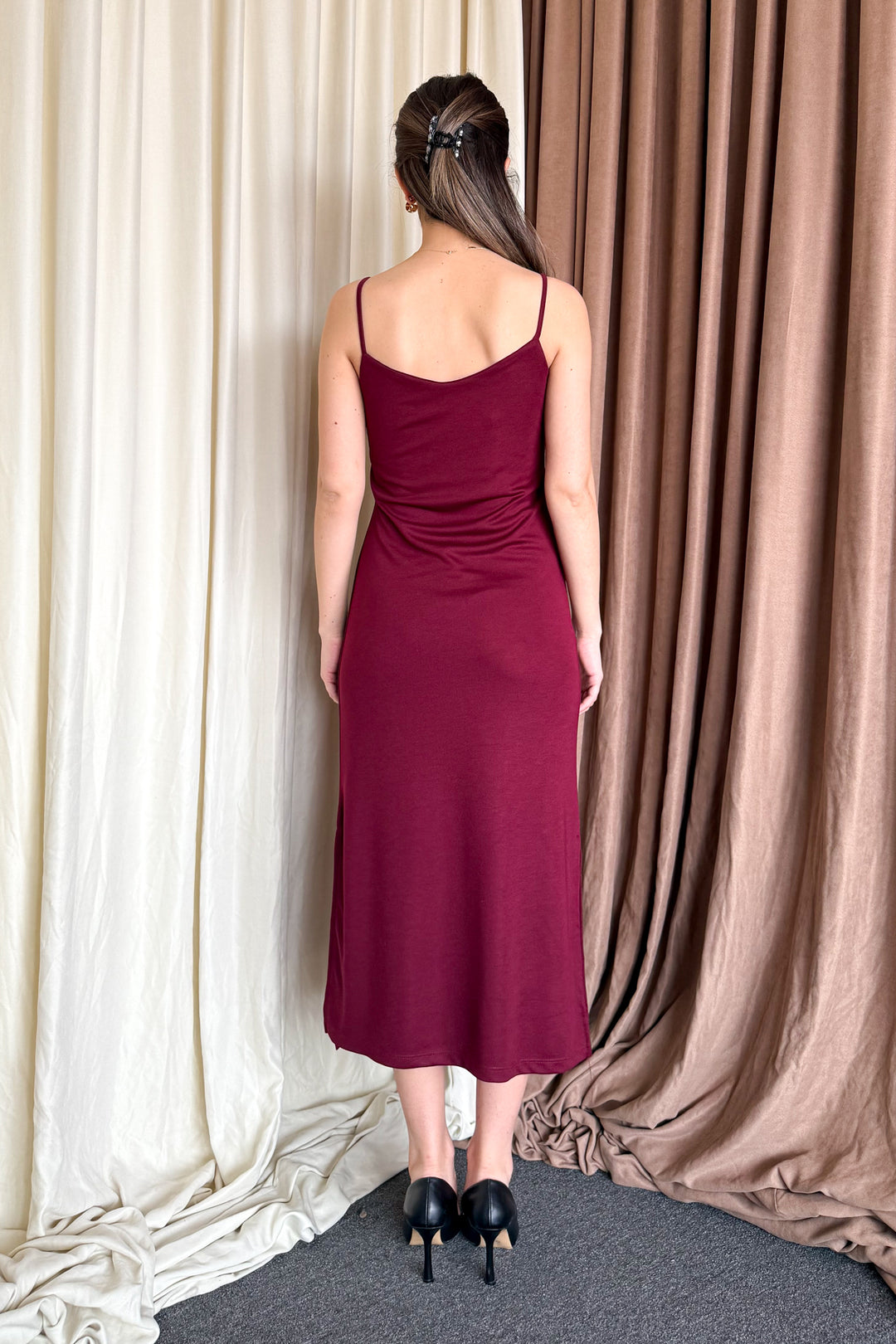 MPL Woman's Dress with String Straps and Slit 6128 - Amherst