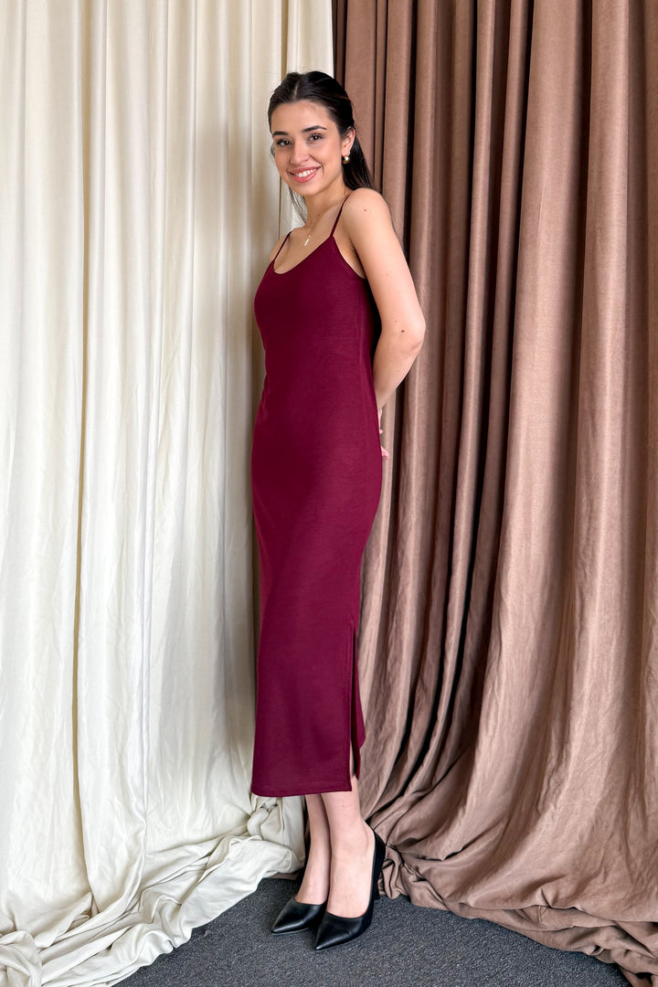 MPL Woman's Dress with String Straps and Slit 6128 - Amherst