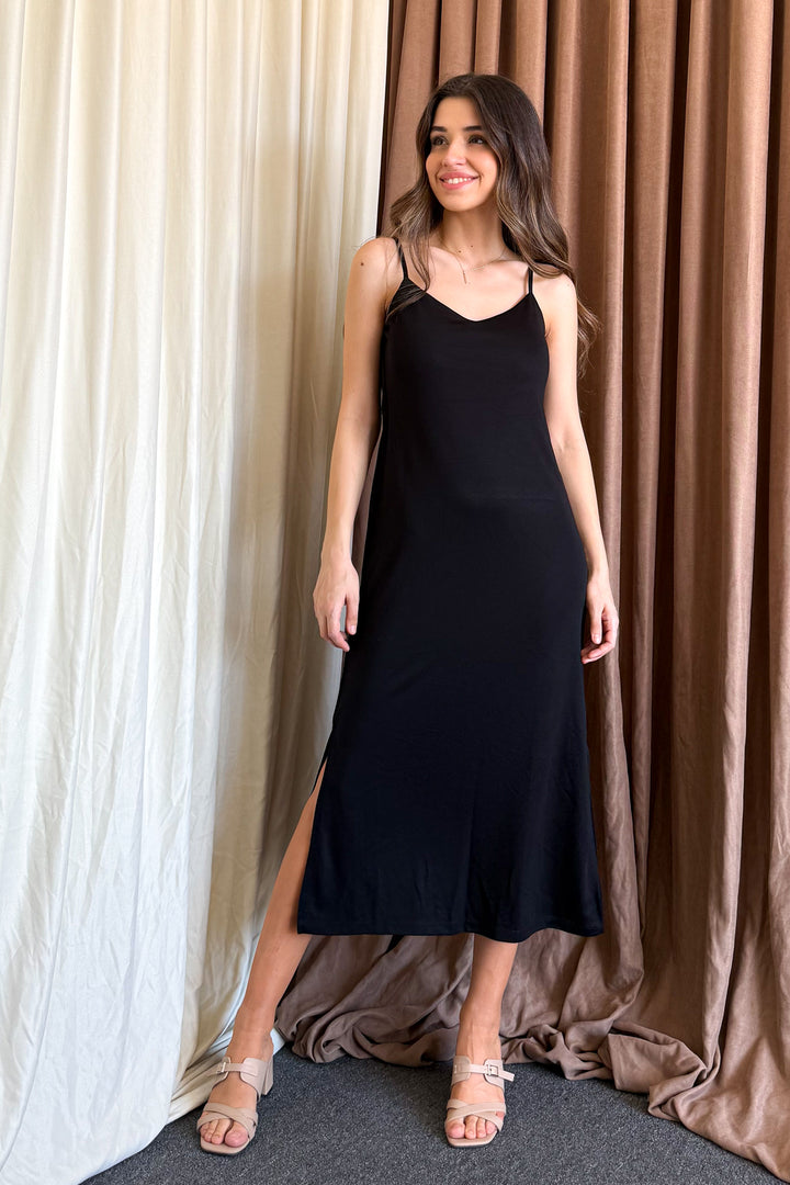 MPL Woman String Strap Slit Dress 6128 - Burleson