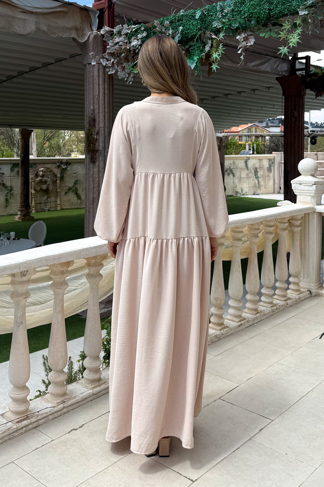 MPL Woman Collar Buttoned Long Dress 2527 - Hobart