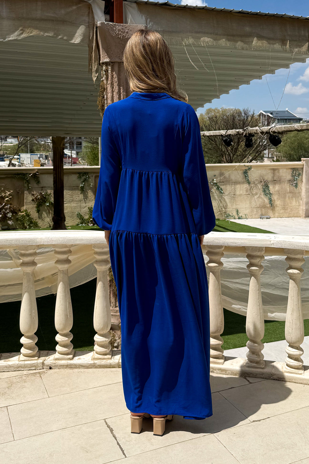 MPL Woman Collar Buttoned Long Dress 2527 - Hammersmith
