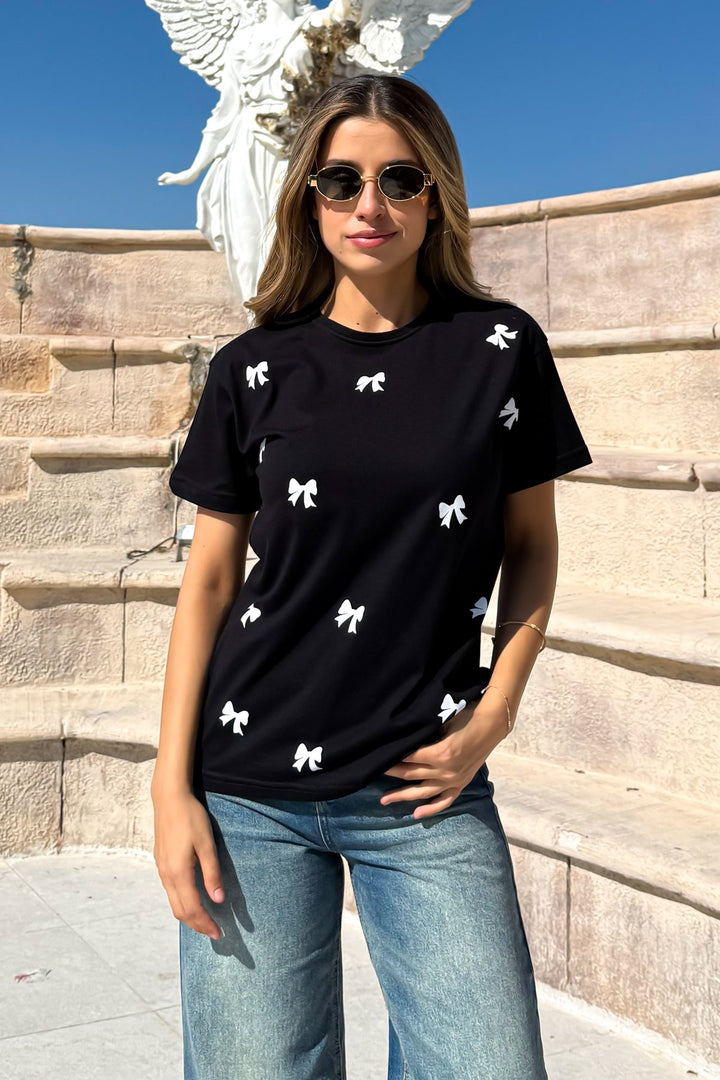 MPL Women's Loose Fit T-shirt with Bow Print - Kherson