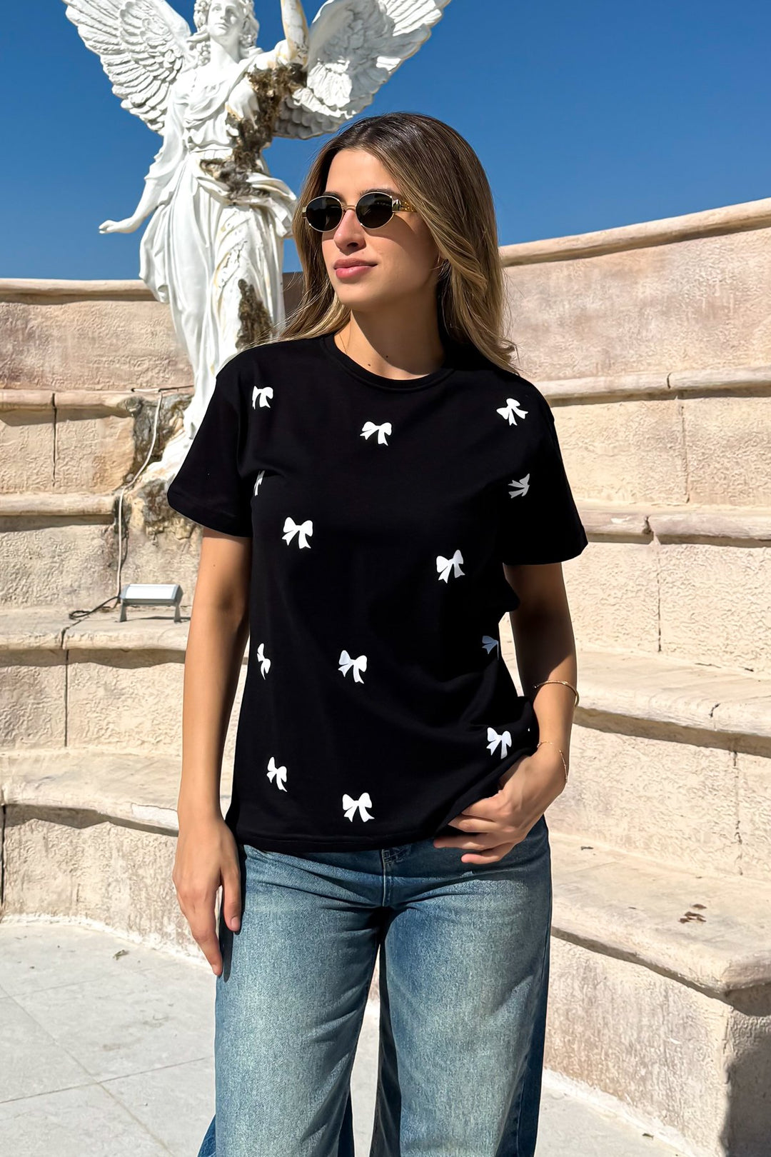 MPL Women's Loose Fit T-shirt with Bow Print - Kherson