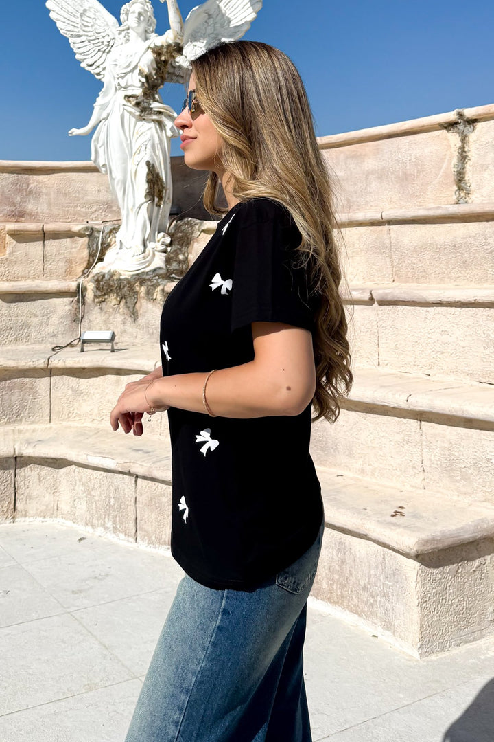 MPL Women's Loose Fit T-shirt with Bow Print - Kherson