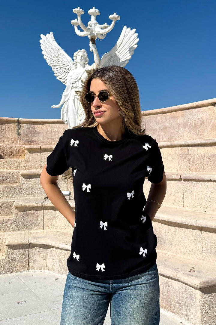MPL Women's Loose Fit T-shirt with Bow Print - Kherson