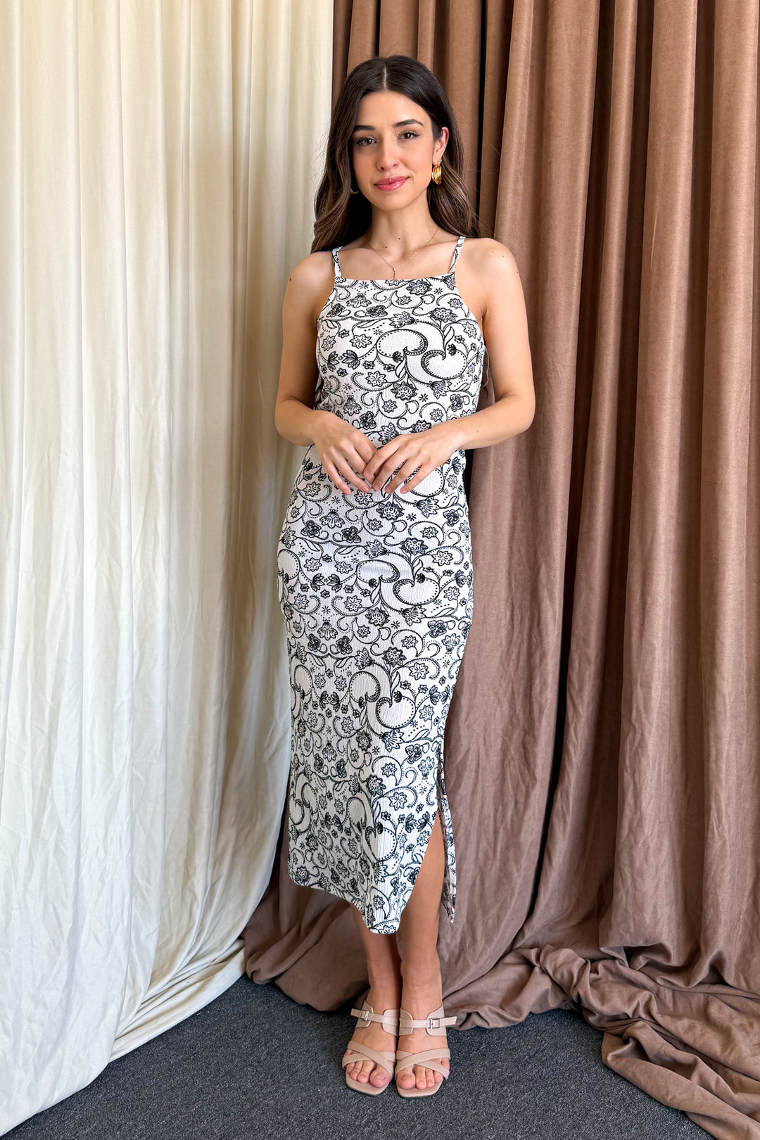 MPL Woman Ivy Pattern String Strap Dress 5573 - Bathurst