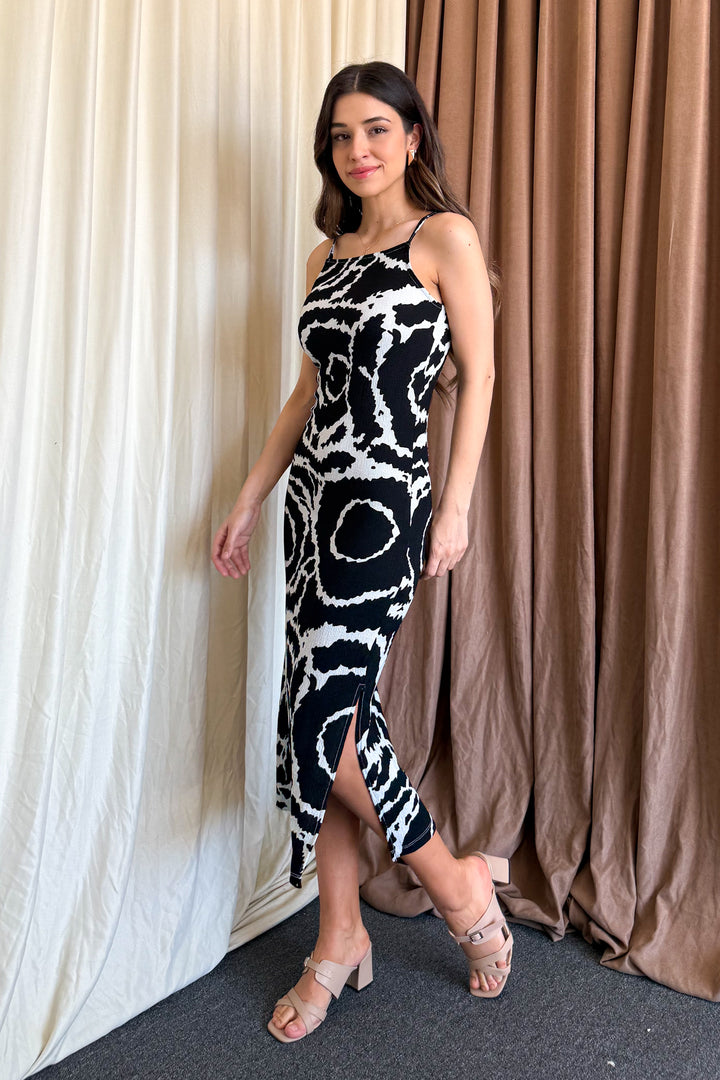 MPL Woman Batik Patterned String Strap Dress 5573 - Leamington