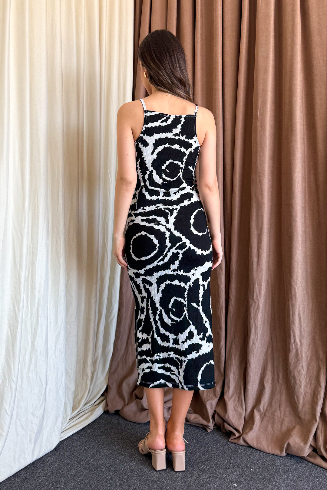MPL Woman Batik Patterned String Strap Dress 5573 - Leamington