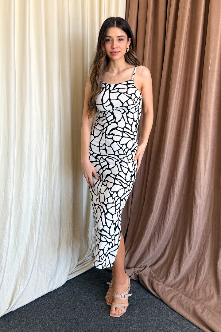 MPL Woman Marble Pattern String Strap Dress 5573 - Baia Mare