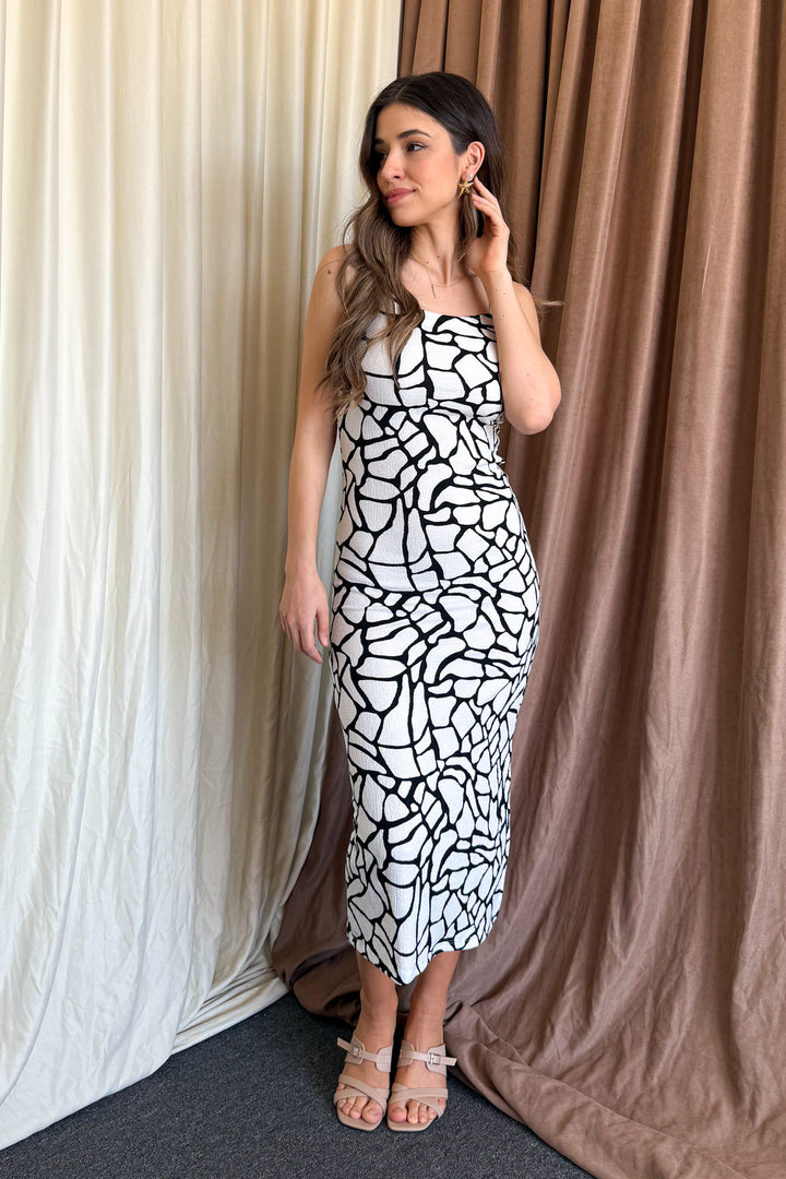 MPL Woman Marble Pattern String Strap Dress 5573 - Baia Mare