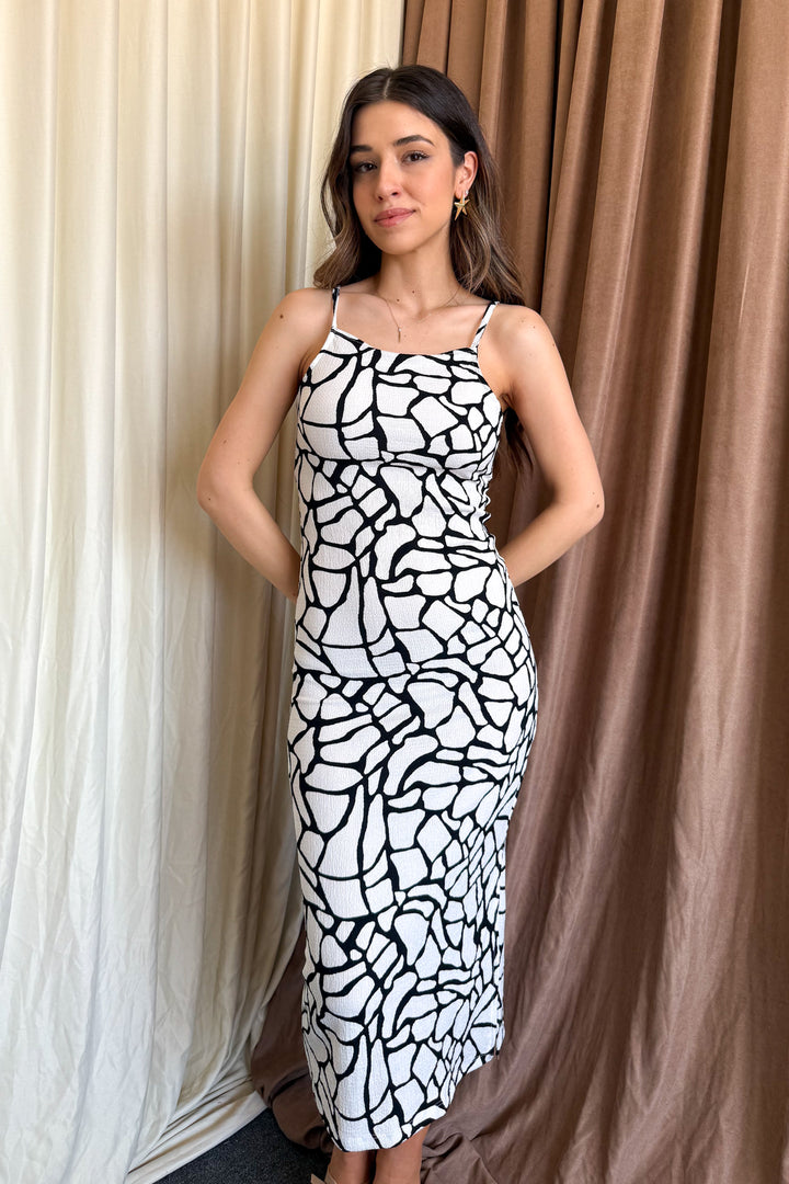 MPL Woman Marble Pattern String Strap Dress 5573 - Baia Mare