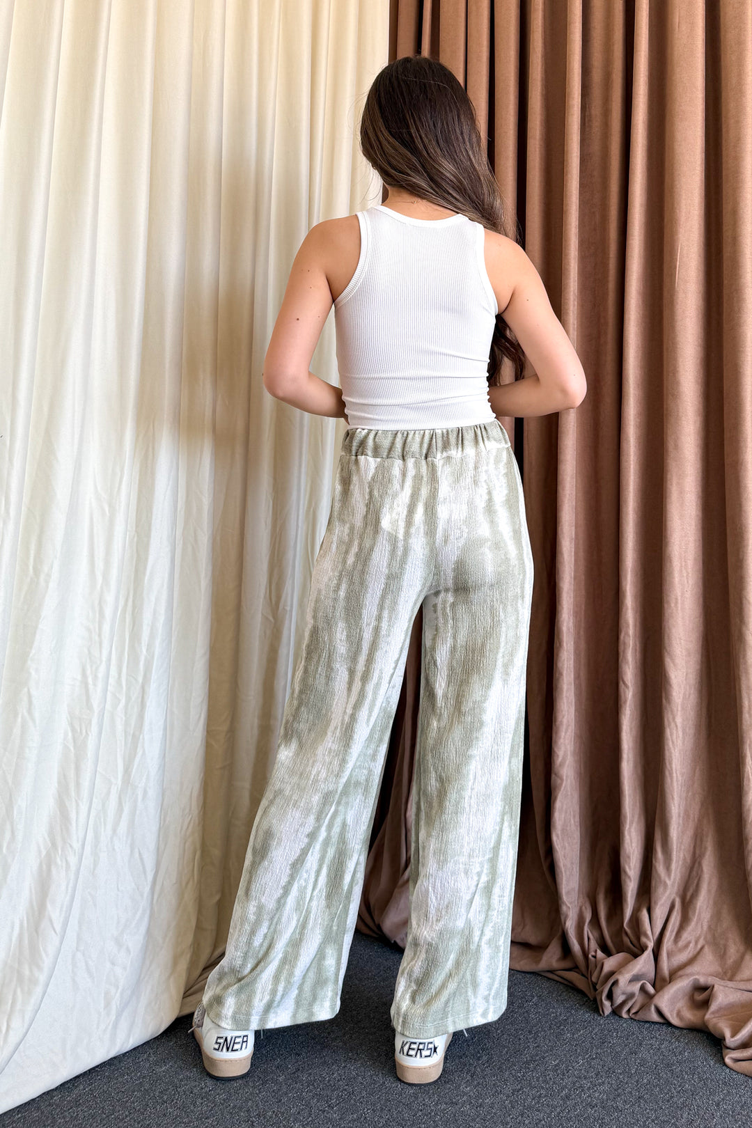 MPL Women's Wide Leg Batik Pattern Pants 5681 - Brandon