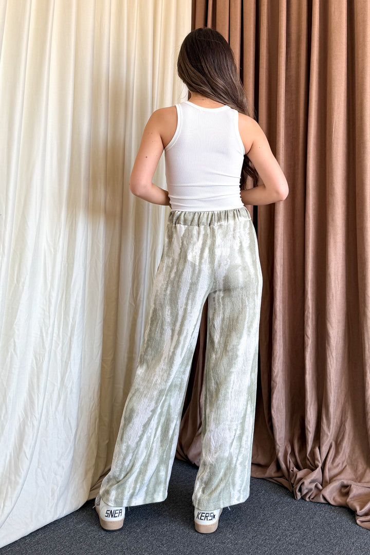 MPL Women's Wide Leg Batik Pattern Pants 5681 - Brandon