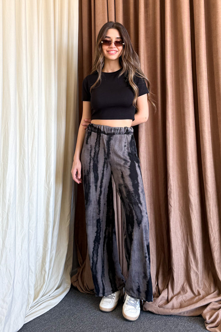 MPL Women's Wide Leg Batik Pattern Pants 5681 - Gosport